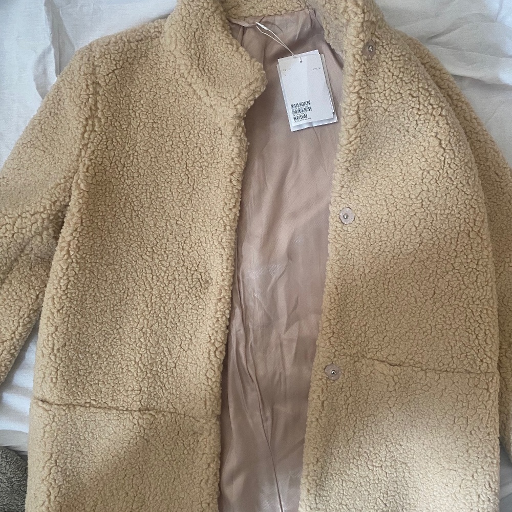 & Other Stories Faux Shearling Coat NWT